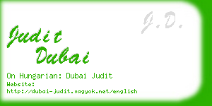 judit dubai business card